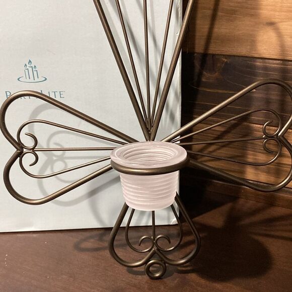 Partylite Antique Brass Cross Votive Sconce P8017 - Picture 2 of 9